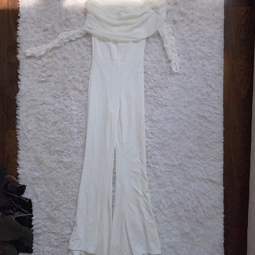Fashion nova white jumpsuit